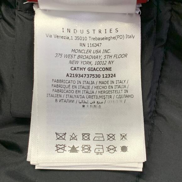 MONCLER by GIAMBATTISTA VALLI Size XS Cathy Navy Faux Fur Zip Pockets Coat - Picture 9 of 12